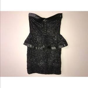 Peplum dress with sweetheart neckline